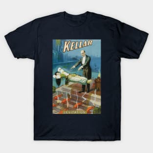 Vintage Magic Poster Art, Levitation by Kellar T-Shirt